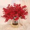 Red Fake Flowers Artificial Flowers, 5Pcs Real Touch Silk Flowers Faux Flowers for Decorations, Babys Breath Artificial Flowers Bulk for Spring Decor Floral Arrangement